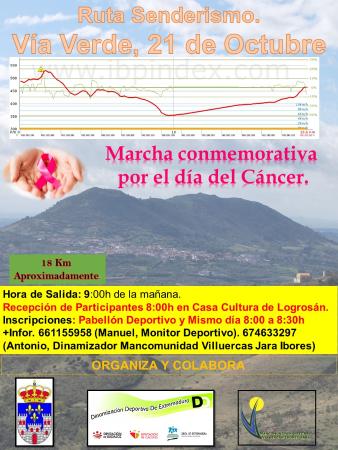 Logrosán. Marcha contra cáncer