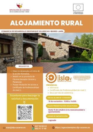 Imagen Proyecto ISLA V: Itinerario Alojamiento Rural Comarca Villuercas-Ibores-Jara.
