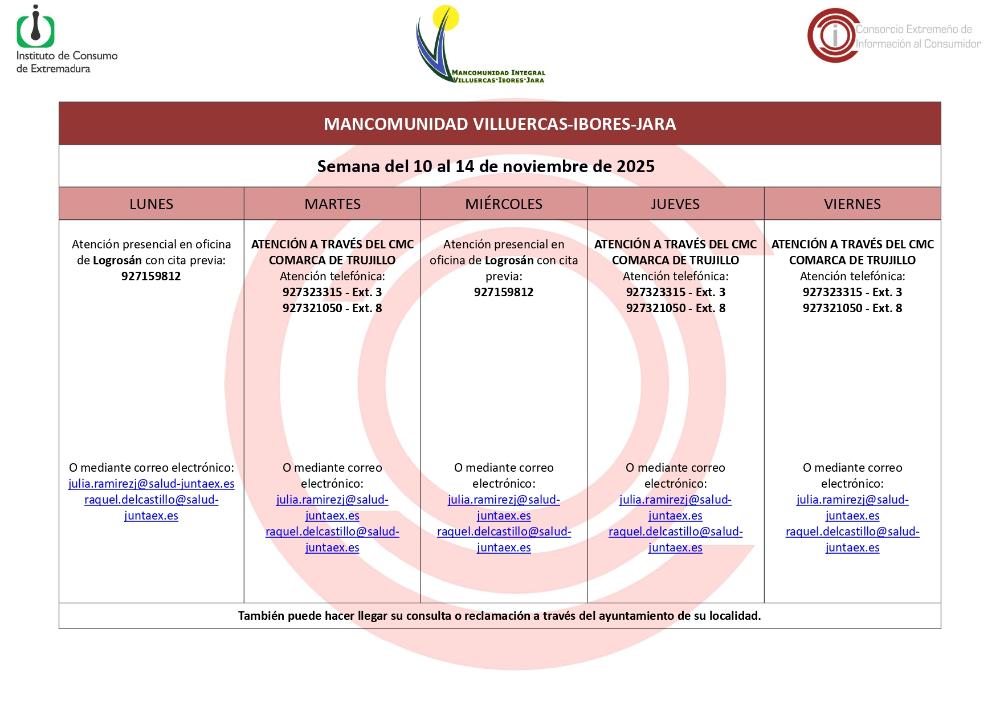 Centro Mancomunado de Consumo Villuercas-Ibores-Jara.