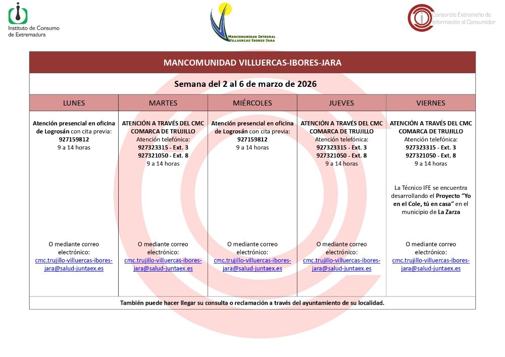 Centro Mancomunado de Consumo Villuercas-Ibores-Jara.