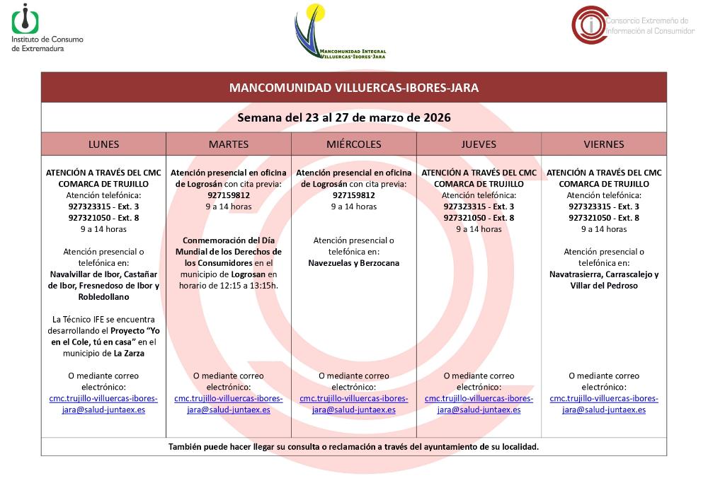 Centro Mancomunado de Consumo Villuercas-Ibores-Jara.