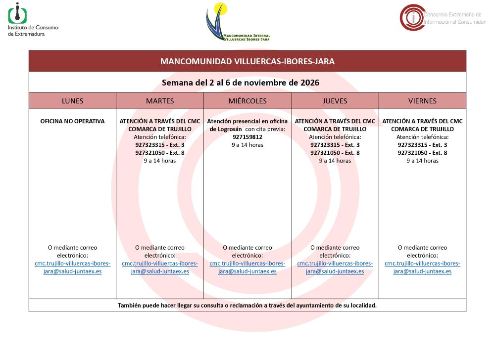 Centro Mancomunado de Consumo Villuercas-Ibores-Jara.